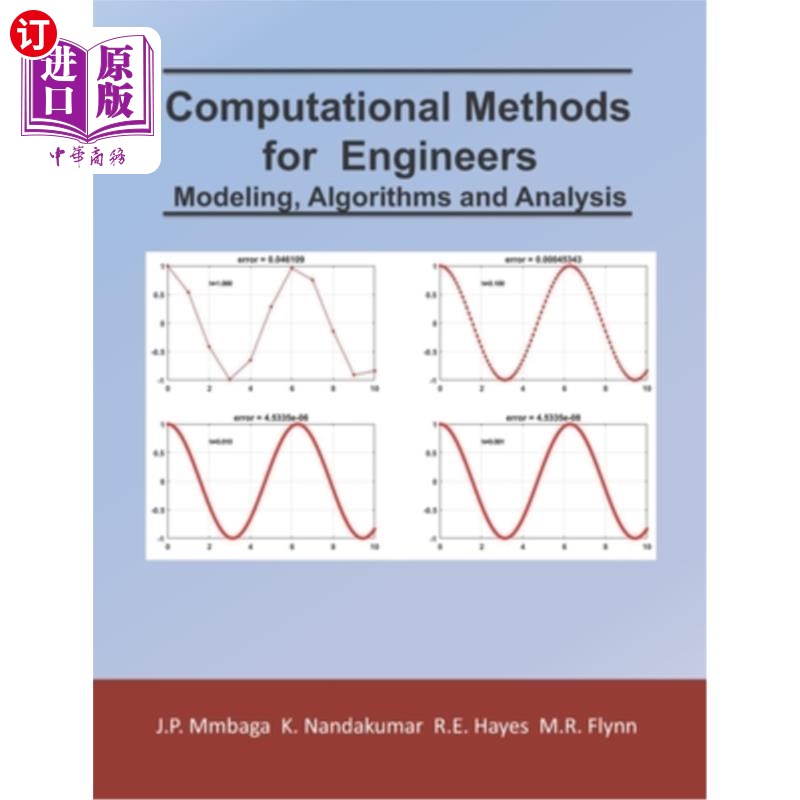 海外直订Computational Methods for Engineers: Modeling, Algorithms and Analysis 工程师的计算方法:建模,算法和分析