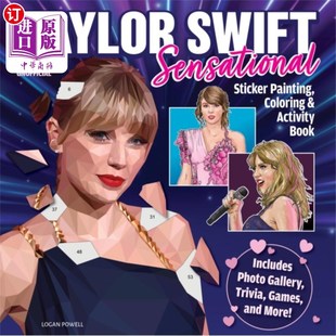 Sticker Painting Color... 海外直订Taylor 贴纸绘画 Sensational 泰勒斯威夫特耸人听闻 着色和活动书 Swift