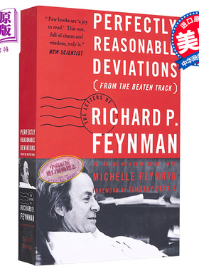 费曼手札 不休止的鼓声 理查德 费曼 英文原版 Perfectly Reasonable Deviations From the Beaten Track【中商原版】