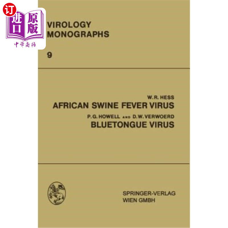 海外直订African Swine Fever Virus: Bluetongue Virus 非洲猪瘟病毒:蓝舌病毒