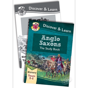 英国CGP小学历史探索与学习系列2册 含练习 KS2 Discover & Learn History:Anglo-Saxons 盎格鲁撒克逊人 9-10岁【中商原版】