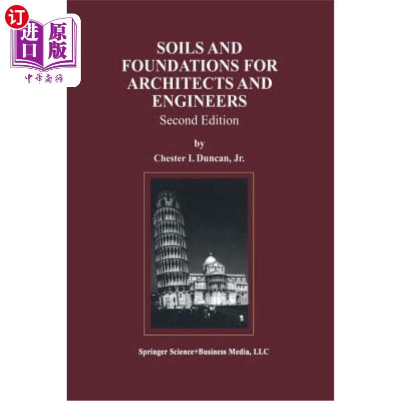 海外直订Soils and Foundations for Architects and Engineers 建筑师和工程师的土壤和基础