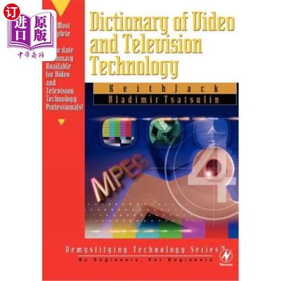 海外直订Dictionary of Video & Television Technology [With CDROM] [With CDROM] 《视频电视技术词典》[带光盘][带光盘]