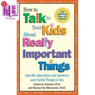 Kids Important Your 事 海外直订How and about Talk Specific Things Really 如何与孩子谈论真正重要 Questions