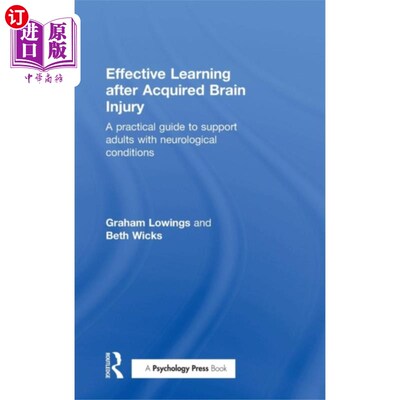 海外直订Effective Learning after Acquired Brain Injury 获得性脑损伤后的有效学习