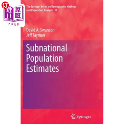 海外直订Subnational Population Estimates 次国家人口估计数