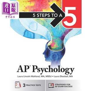 5 Steps to a 5 AP Psychology Student edition 2025新版五步速成系列 AP考试心理学 McGraw-Hill英文原版进口【中商原版】