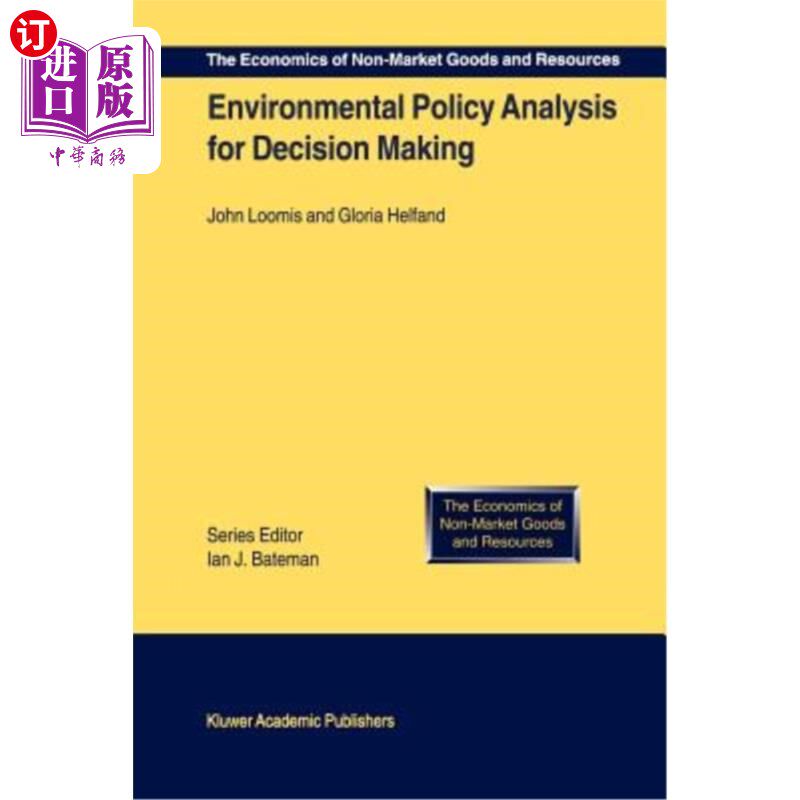 海外直订Environmental Policy Analysis for Decision Making 环境政策分析用于决策