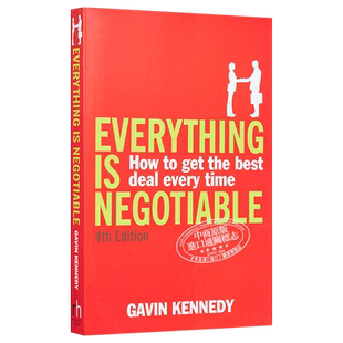 谈判 如何在博弈中获得更多 英文原版 Everything is Negotiable Gavin Kennedy【中商原版】