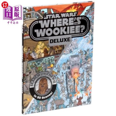 海外直订Star Wars: Where's the Wookiee? Deluxe: Search for Chewie in 30 Scenes! 星球大战豪华版伍基人呢？