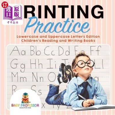 海外直订Printing Practice: Lowercase and Uppercase Letters Edition Children's Reading an 印刷实践：小写和大写字母版