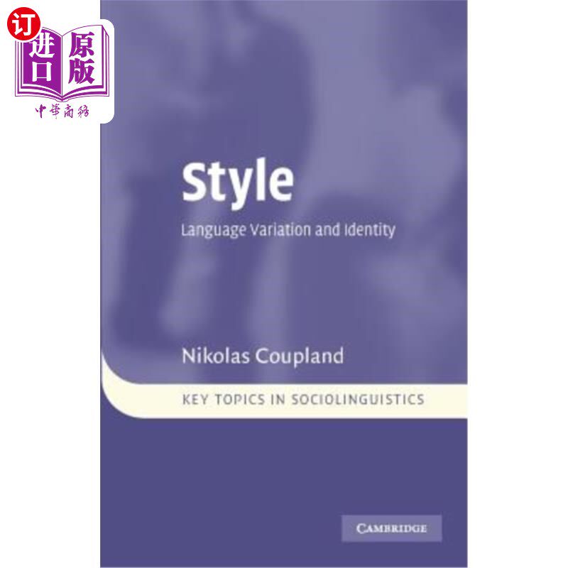 海外直订Style: Language Variation and Identity 风格:语言的变异与同一性