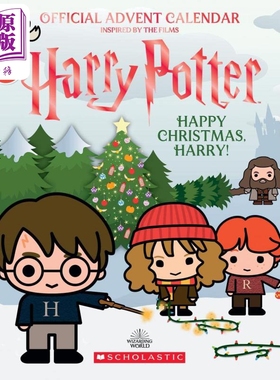 哈利波特的盲盒书 Harry Potter Official Advent Calendar Happy Christmas 英文原版 儿童绘本 学乐童书 6岁+【中商原版】
