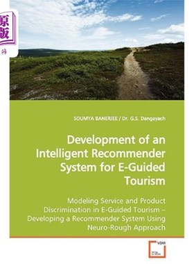 海外直订Development of an Intelligent Recommender System for E-Guided Tourism 电子导游旅游智能推荐系统的开发