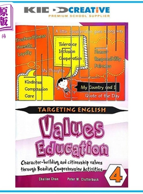 Targeting English Values Education Through Comprehension Book 4 以英语价值观为目标教育 4 英语学习【中商原版】
