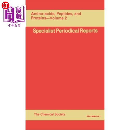 海外直订Amino Acids, Peptides and Proteins: Volume 2 氨基酸、肽和蛋白质：第2卷