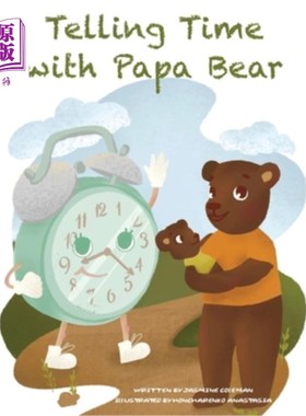 海外直订Telling Time with Papa Bear 跟熊爸爸说时间