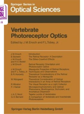 海外直订Vertebrate Photoreceptor Optics 脊椎动物的感光光学