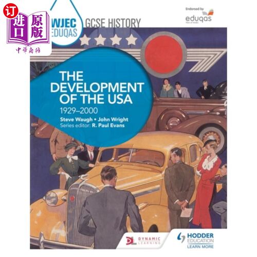 海外直订WJEC Eduqas GCSE History: The Development of the... WJEC Eduqas GCSE历史:美国的发展，1929-2000
