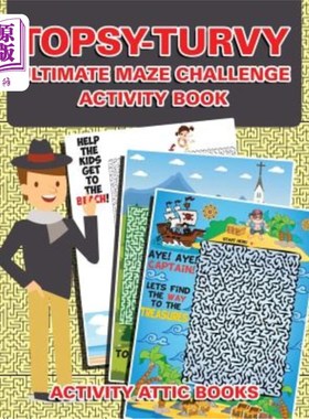 海外直订Topsy-Turvy Ultimate Maze Challenge Activity Book Topsy Turvy终极迷宫挑战活动手册