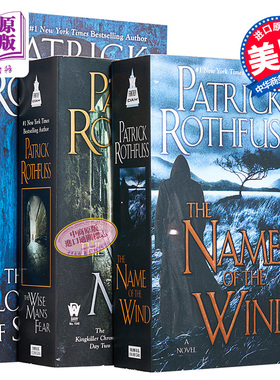弒君者传奇系列 1-3本套装 英文原版 Kingkiller Chronicle Patrick Rothfuss【中商原版】