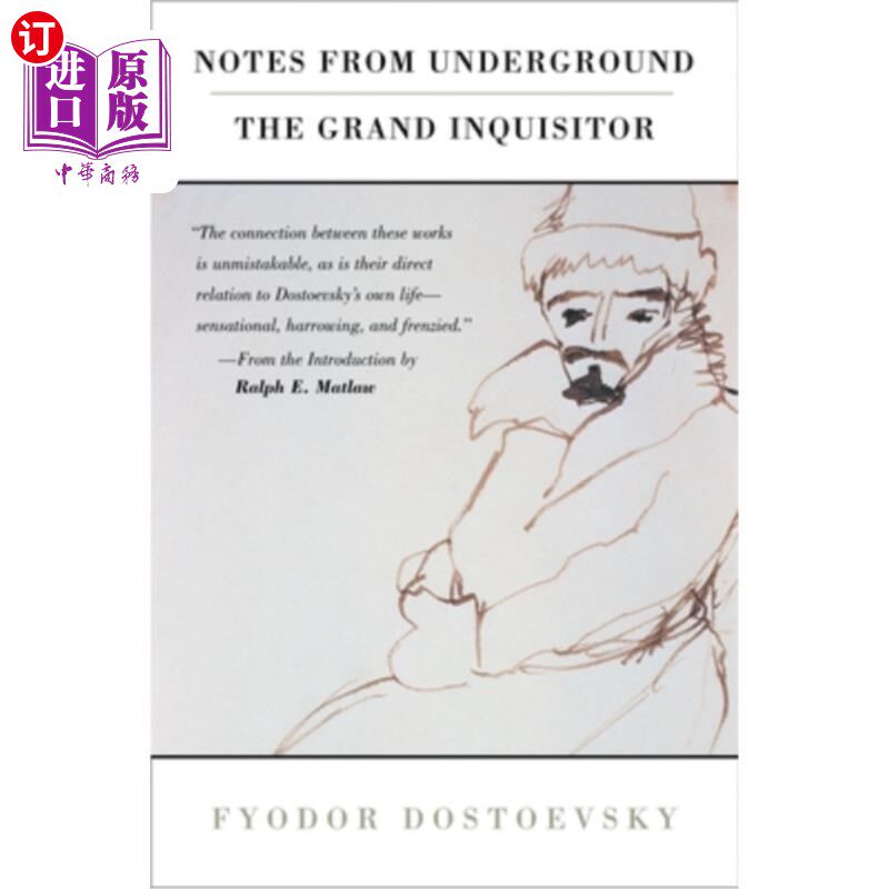 海外直订Notes from Underground and the Grand Inquisitor 《地下》和《大检察官》的笔记