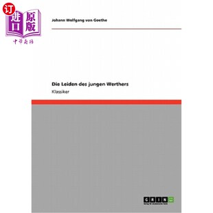 海外直订德语 Die Leiden des jungen Werthers 莱登·德荣根·沃瑟斯
