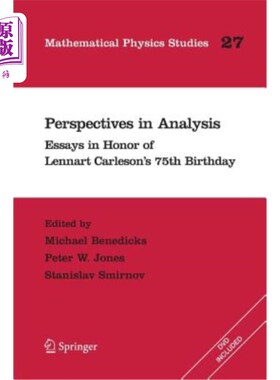 海外直订Perspectives in Analysis: Essays in Honor of Lennart Carleson's 75th Birthday 分析中的观点:纪念Lenn