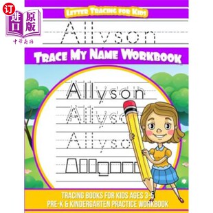 Name Letter Trace 海外直订Allyson Workbook Allyson for Tracing Kids Books