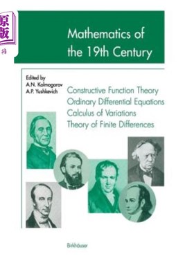海外直订Mathematics of the 19th Century: Function Theory According to Chebyshev Ordinary 19世纪数学:根据切比雪夫的