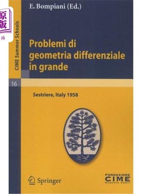 海外直订Problemi Di Geometria Differenziale In Grande: Lectures Given At The Centro Inte 大的微分几何问题:在塞斯特里埃