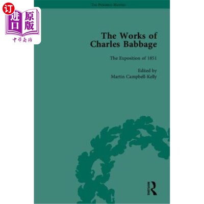 海外直订The Works of Charles Babbage 查尔斯·巴贝奇的作品