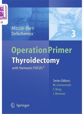 海外直订医药图书Thyroidectomy: With Harmonic Focus(r) 甲状腺切除术：谐波聚焦（r）