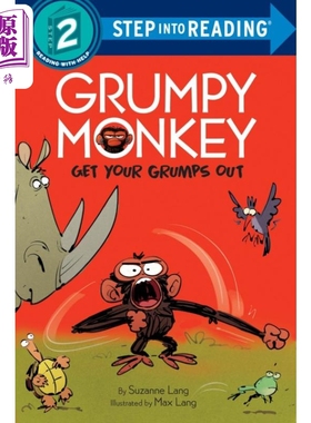 Step into Reading Step 2 Grumpy Monkey Grumps Out 兰登阅读进阶2坏脾气的猴子发脾气 英文原版 儿童绘本 分级阅读【中商?