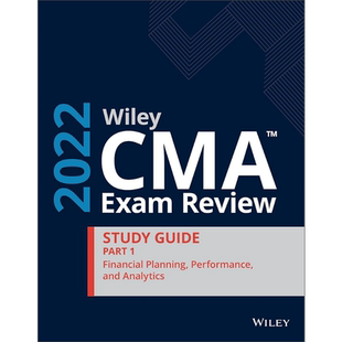 Wiley CMA复习2022学习指南卷一 财务规划和分析 英文原版 CMA Exam Review 2022 Study Guide Part 1 会计【中商原版】