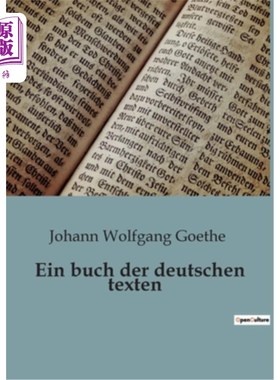 海外直订德语 Ein buch der deutschen texten 一本德语文本书
