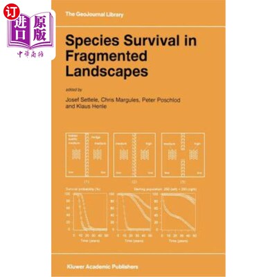海外直订Species Survival in Fragmented Landscapes 支离破碎景观中的物种生存