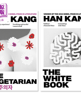 预售 诺贝尔文学奖得主2024年 韩江作品套装2本 素食者+白 英版平装 英文原版 The Vegetarian The White Book Han Kang 可搭 少年