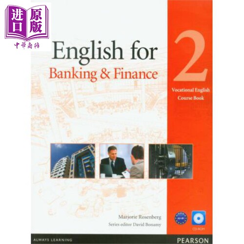 现货 English for Banking & Finance Level 2 Coursebook and CD-ROM Pack【中商原版】