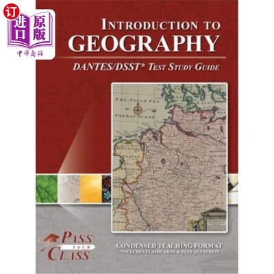 海外直订Introduction to Geography DANTES / DSST Test Study Guide 地理DANTES / DSST测试学习指南简介
