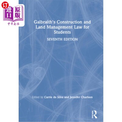 海外直订Galbraith's Construction and Land Management Law for Students 加尔布雷斯学生建设和土地管理法