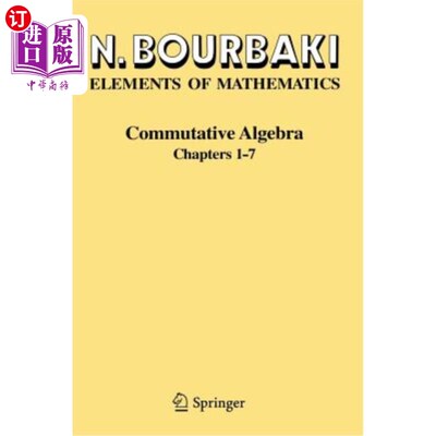 海外直订Commutative Algebra: Chapters 1-7 交换代数：第1-7章
