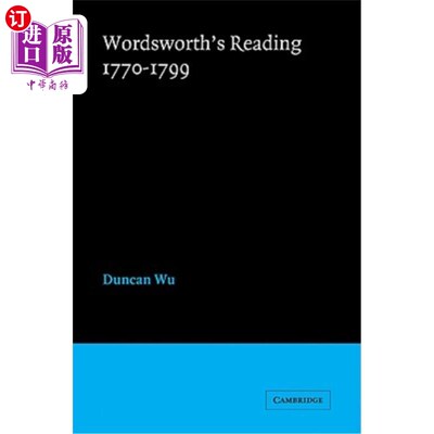 海外直订Wordsworth's Reading 1770-1799 华兹华斯的阅读1770 1799
