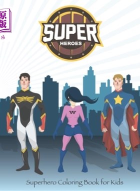 海外直订Superhero Coloring Book for Kids: : 8