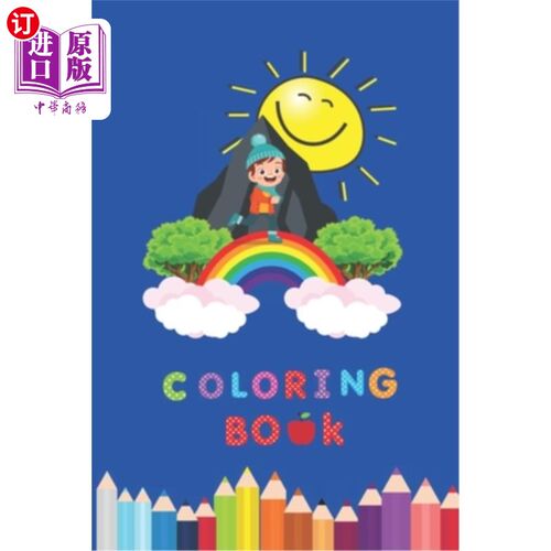 海外直订Coloring Book: Fun animals (Dinosaur-Deer-unicorn-Easter) Coloring and activity  彩色书:有趣的动物(恐龙-鹿-