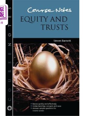 海外直订Course Notes: Equity and Trusts 课程笔记:股权与信托