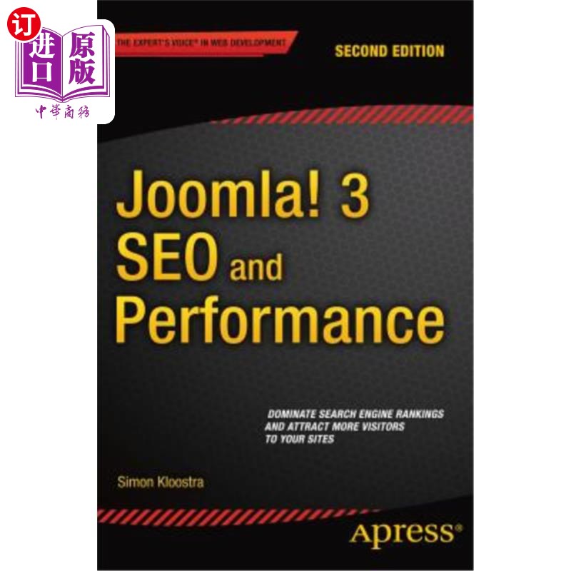 海外直订Joomla! 3 Seo and Performance 乔姆拉!3搜索引擎优化和性能