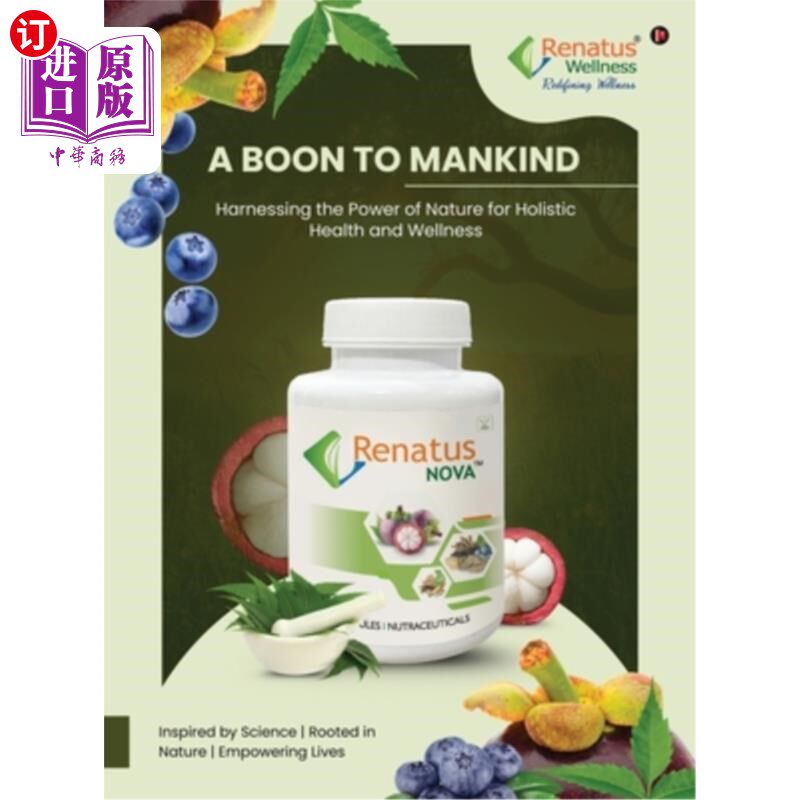 海外直订医药图书A Boon to Mankind: Harnessing the Power of Nature for Holistic Health and Wellne 对人类的恩惠：利用