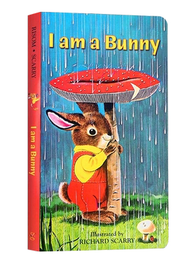 I Am a Bunny我是一只兔子0-3岁儿童英文启蒙绘本入门纸板书 可搭猜猜我有多爱鹅妈妈 my mommy’s tote 进口图书 中商【中商原版?