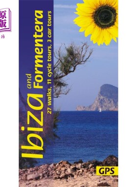 海外直订Ibiza and Formentera Sunflower Walking Guide 伊维萨岛和福门特拉向日葵徒步指南